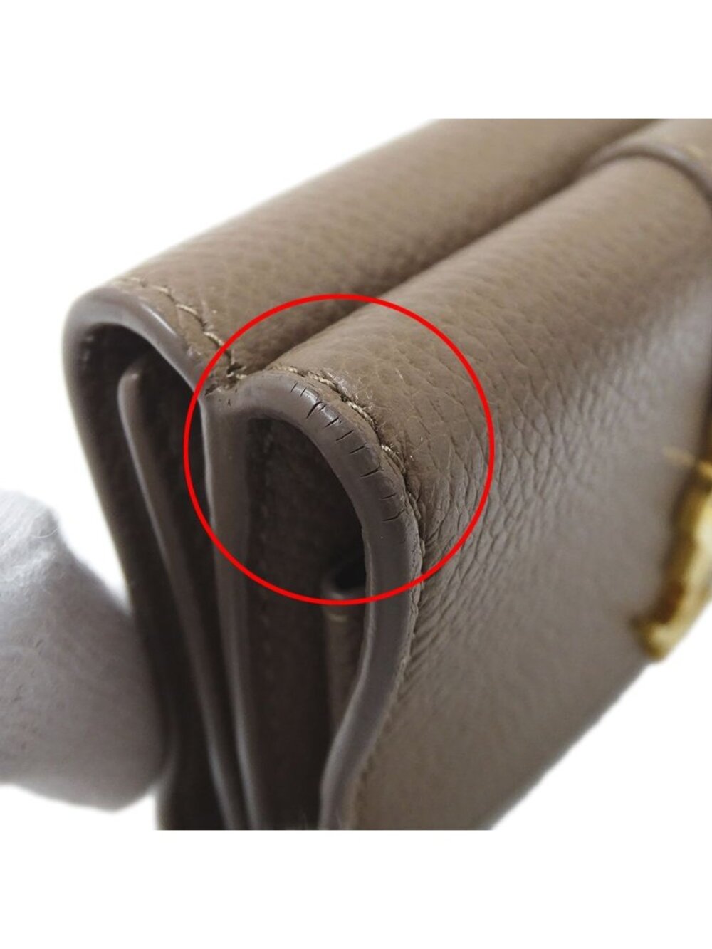 Saint Laurent Wallet Trifold Leather Top Logo Mini Small - Picture 12 of 13